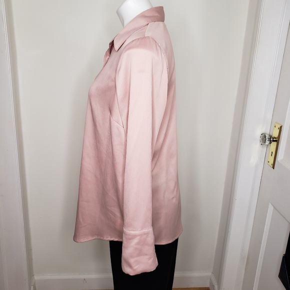 Motherhood tie sleeve button-down maternity, mauve - Picture 5 of 16